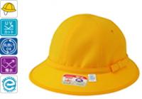  黄交通安全帽子　メトロ型