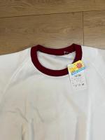 半袖クルーネックシャツ  エンジ